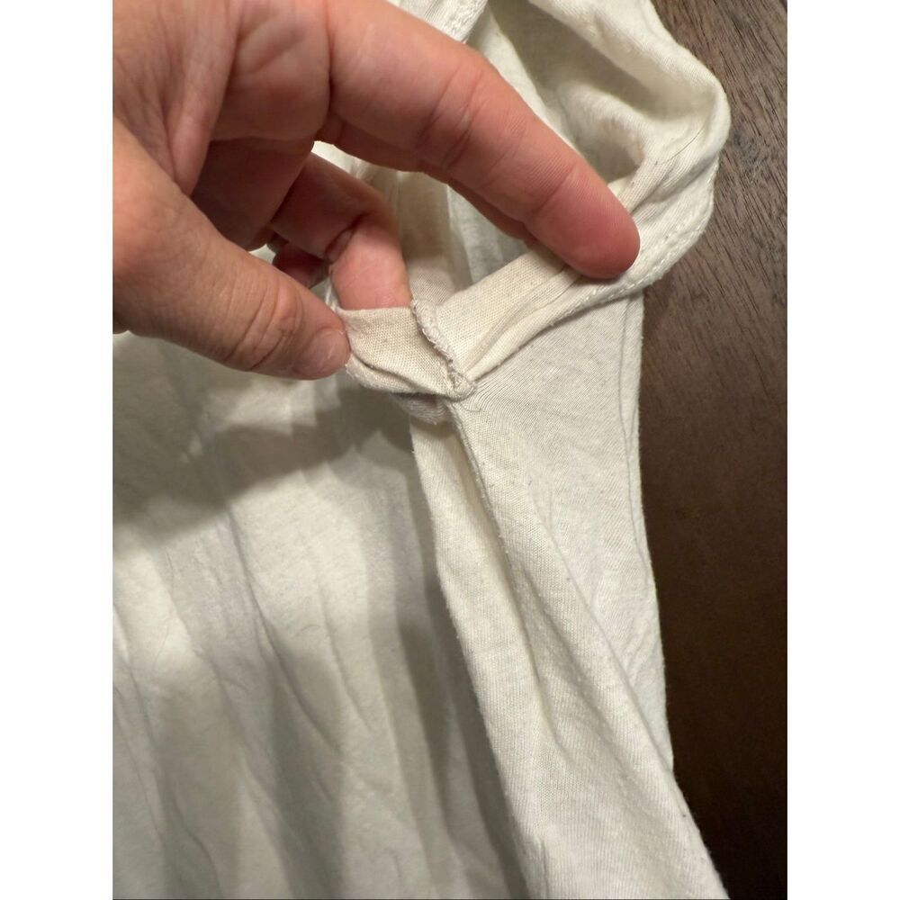 Hollister cotton white t-shirt high low hem size Small - Picture 5 of 5